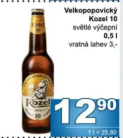Jip Velkopopovický Kozel 10 nabídka
