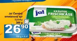 Jip Ja! Čerstvý smetanový sýr bylinky nabídka