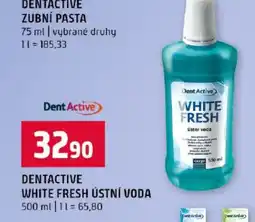 Terno Dentactive white fresh ústní voda nabídka