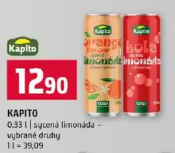 Terno Kapito sycená limonáda nabídka