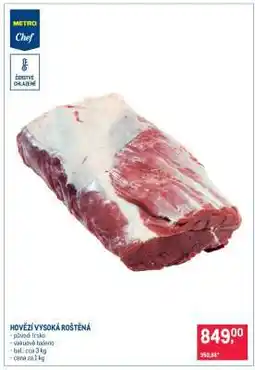 Makro Hovězí vysoká roštěná nabídka