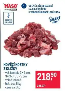 Makro HOVĚZÍ KOSTKY Z KLIŽKY nabídka