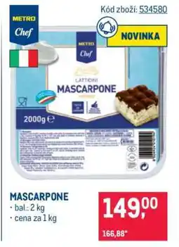 Makro Mascarpone nabídka