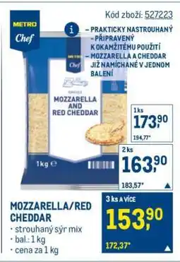 Makro MOZZARELLA/RED CHEDDAR nabídka
