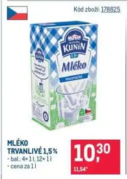 Makro Mléko trvanlivé 1,5 % nabídka