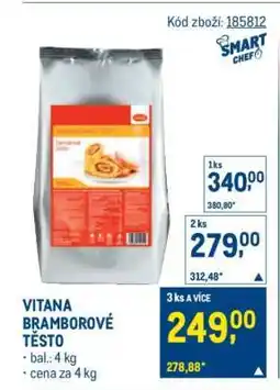 Makro VITANA BRAMBOROVÉ TĚSTO nabídka