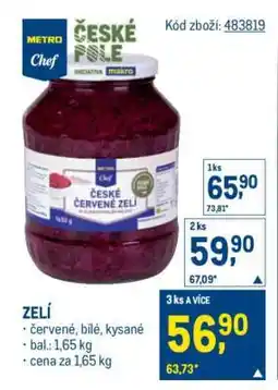 Makro ČESKÉ ČERVENÉ ZELÍ nabídka
