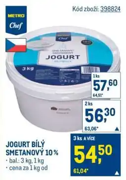 Makro JOGURT BÍLÝ SMETANOVÝ 10 % nabídka