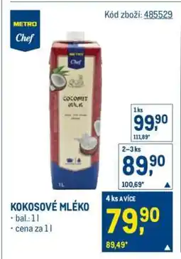 Makro Kokosové mléko nabídka