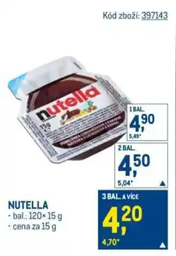 Makro Nutella nabídka