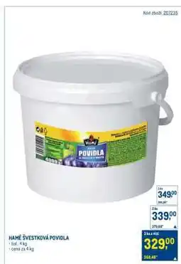 Makro HAMÉ Švestková povidla nabídka