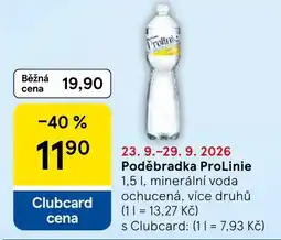 Tesco Poděbradka ProLinie nabídka