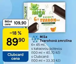 Tesco Miša tvarohová zmrzlina nabídka
