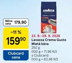 Tesco Lavazza crema gusto nabídka