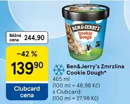Tesco Ben&Jerry's Zmrzlina Cookie Dough nabídka