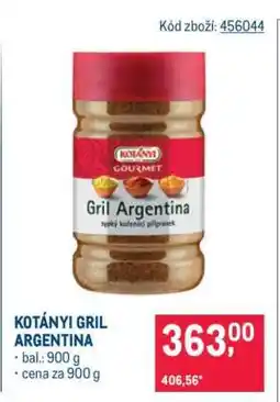 Makro Kotányi Gril Argentina nabídka