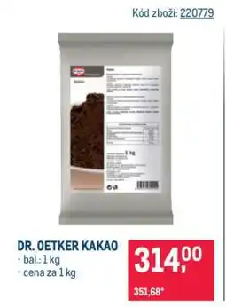 Makro Dr. Oetker Kakao nabídka