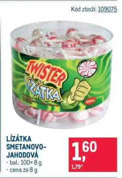 Makro Lízátka smetanovo-jahodová nabídka
