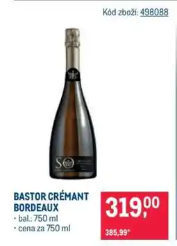 Makro BASTOR CRÉMANT BORDEAUX nabídka