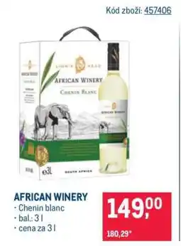 Makro African Winery nabídka