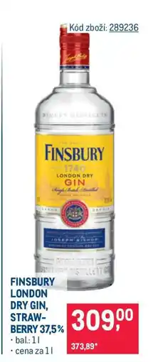 Makro FINSBURY LONDON DRY GIN, STRAWBERRY 37,5 % nabídka