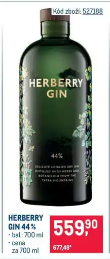 Makro HERBERRY GIN 44 % nabídka