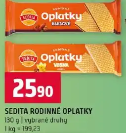 Terno Sedita rodinné oplatky nabídka