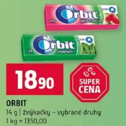Terno Orbit žvýkačky - vybrané druhy nabídka