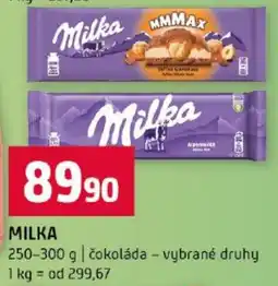 Terno Milka čokoláda - vybrané druhy nabídka