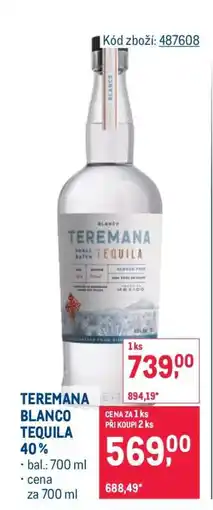 Makro TEREMANA BLANCO TEQUILA 40 % nabídka