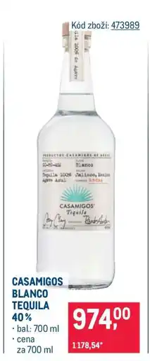 Makro CASAMIGOS BLANCO TEQUILA 40 % nabídka