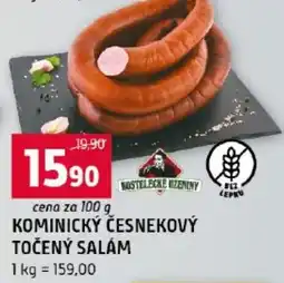 Terno Moustelecké uzeniny kominický česnekový točený salám nabídka