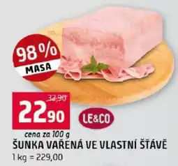 Terno Le&Co šunka vařená ve vlastní šťávě nabídka