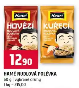 Terno Hamé nudlová polévka nabídka