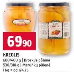 Terno Kreolis broskve půlené nabídka