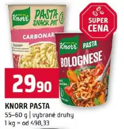 Terno Knorr pasta nabídka