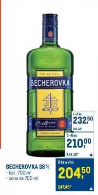 Makro Becherovka 38 % nabídka