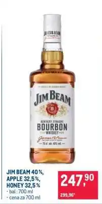 Makro JIM BEAM 40 %, APPLE 32,5 %, HONEY 32,5 % nabídka