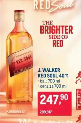 Makro J. WALKER RED SOUL 40 % nabídka