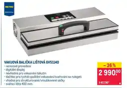 Makro VAKUOVÁ BALIČKA LIŠTOVÁ GVS1140 nabídka