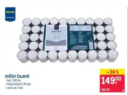 Makro Svíčky čajové nabídka