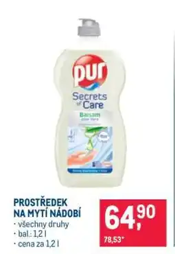 Makro Prostředek na mytí nádobí nabídka