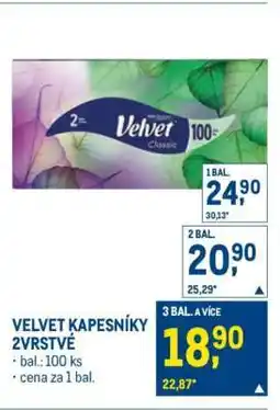 Makro VELVET KAPESNÍKY 2VRSTVÉ nabídka