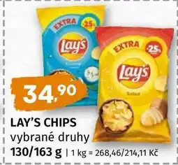 Terno LAY’S CHIPS vybrané druhy nabídka