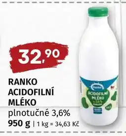 Terno RANKO ACIDOFILNÍ MLÉKO nabídka