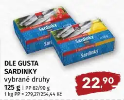 Terno DLE GUSTA SARDINKY nabídka