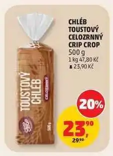 Penny Market CHLÉB TOUSTOVÝ CELOZRNNÝ CRIP CROP nabídka