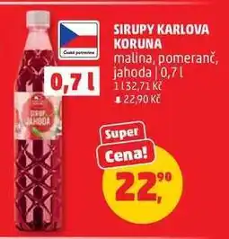 Penny Market SIRUPY KARLOVA KORUNA nabídka