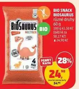 Penny Market BIO SNACK BIOSAURUS nabídka