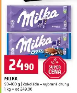 Terno Milka čokoláda - vybrané druhy nabídka